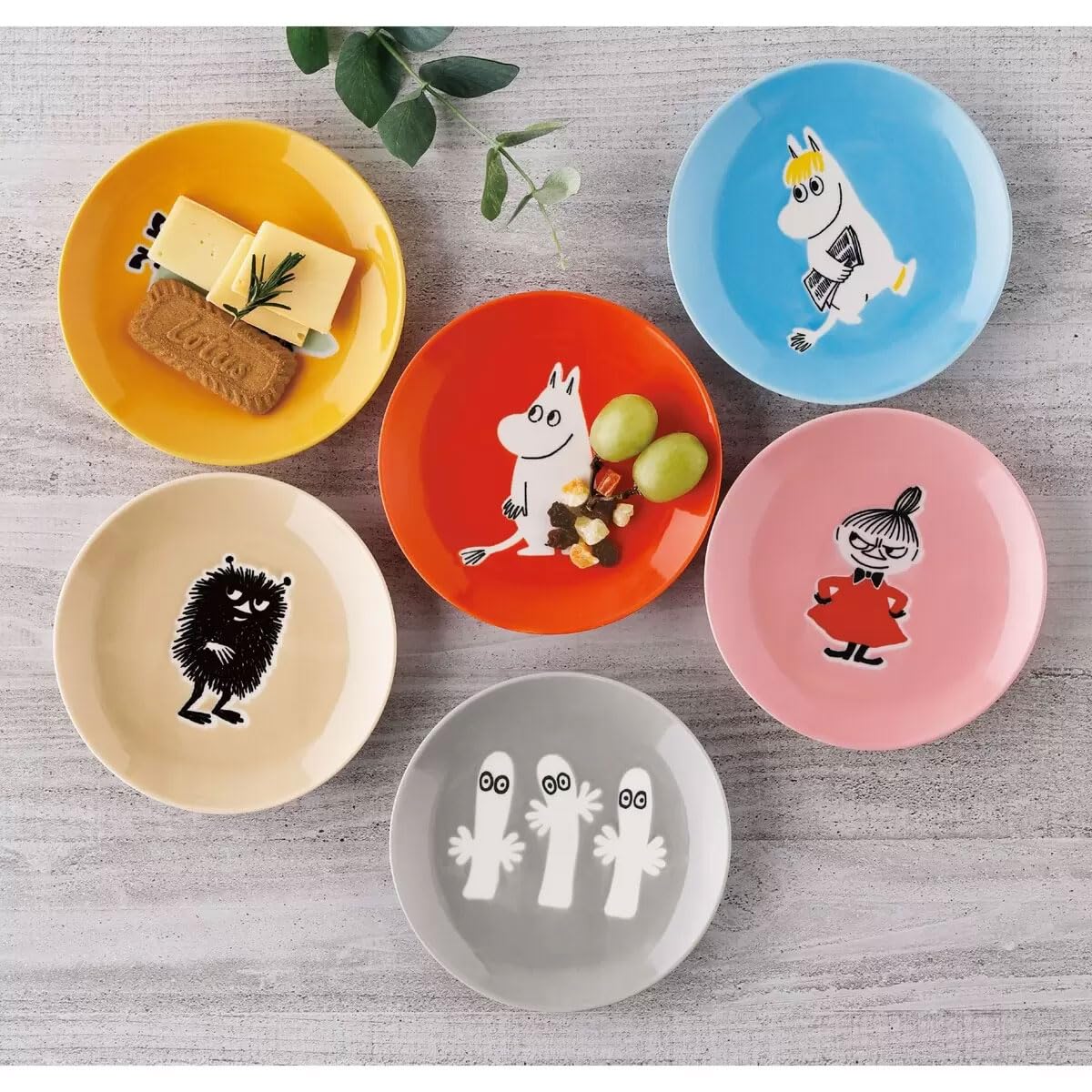 Amazon | MOOMIN/ムーミン スモールプレート8枚セット 直径15cm 8柄/8
